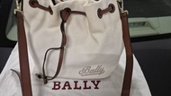 Bally Cassie 帆布水桶包 米色 (((帆布已變黃需清洗100%正版)))