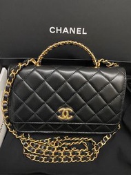🈹Chanel 22S WOC Wallet on Chain with handle 手柄款 2022 Hot Item