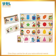 USL Shape Matching Puzzle - Board Games & Early Learning & Educational Toys & Learning Puzzles