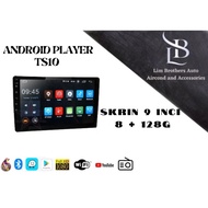 ANDROID PLAYER TS10 8 + 128G CAMERA 360 9 INCI