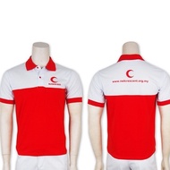 BAJU PBSM TSHIRT PBSM TSHIRT BULAN SABIT MERAH LENGAN PENDEK BAJU BULAB SABIT MERAH MURAH BAJU UNIFO