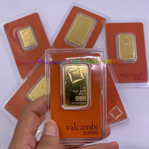 1oz Valcambi Gold Bar Suisse Bar Replica Bullion Gold Coin Gifts