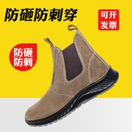 safety shoes men caterpillar safety shoes safety shoes Cowhide welding shoes, anti-scalding, anti-sm