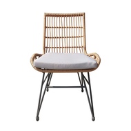 เก้าอี้หวายเทียม FONTE รุ่น MLM-210482-C ขนาด 54.5 x 63 x 91 ซม. สีธรรมชาติ