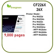 Evergreen HP 26X CF226X original LaserJet Toner Cartridge 26X 226X (9,000 pages)