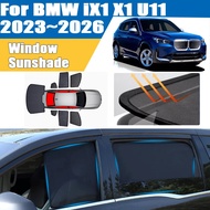 For BMW iX1 X1 U11 2023 2024 2025 2026 Window Visor Heat Insulation Mesh Sunshade UV Protection Suns