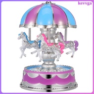 Baby Toy Carousel Horse Decor Music Color kevvga