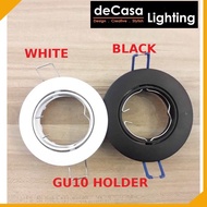 DECASA Eyeball Casing Only GU10 Lamp Holder Spotlight Recessed Eyeball Downlight Casing  Ceiling Lam