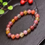 【Natural Crystals】5A Natural Yanyuan candy colour Agate Round Beads Bracelet