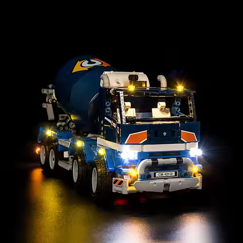 Led Light Kit For LEGO 42112 Concrete Mixer Truck Building Blocks