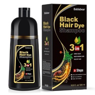 Bablabeark White Hair Dyeing Shampoo, Unisex Hair Dyeing Shampoo, Cover White Hair.500ml