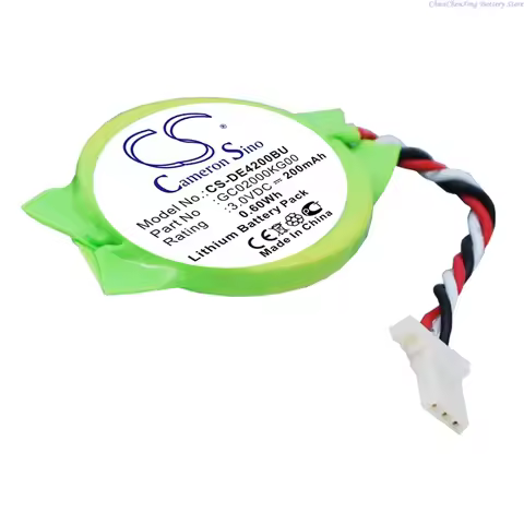 3.0V 200mAh CMOS / BackUp Battery GC02000KG00 for DELL Latitude E4200, Latitude E4300, Lithium Batte