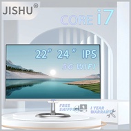 2023 JISHU ชุดคอมพิวเตอร์แบบ All In One ทั้งชุดพีซี22นิ้ว/24นิ้ว | 256GB/512GB/1000ฮาร์ดดิสก์ขนาด GB | 5G WiFi | I7ซีพียูมีในตัวเครื่องมอนิเตอร์ Pc | Home/office/e-พาณิชย์