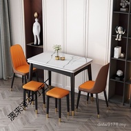 Rock Solid Wood Foldable Simple Household Small Apartment Board Retractable Dining Table Luxury Rest