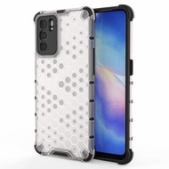 OPPO RENO 6 4G HARDCASE HONEYCOMB SERIES ORIGINAL SILICON COVER CLEAR