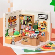 Ien ien Rolife Super Creator Fascating Book Store DIY Miniature House Kit DW004