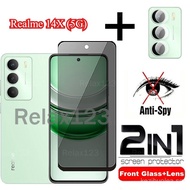 Realme 14X 5G 2in1 Tempered Glass Privacy For OPPO Realme14X 5G Realme 14 X Realme14 X 5G 2025 Scree
