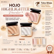 HOJO Highlighter Powder Makeup Glowing Face natural 3 Face Highlighter Colorpilihan