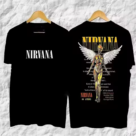 Rock Nirvana Band 2026 New Relaxing T-Shirt Nevermind Thai Kurt Kuben Men Fashion Short Sleeve Top P