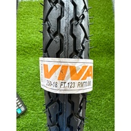 VIVA TYRE MOTORCYCLE FT123 pakai tube(BUNGA SOTONG)250-18/250x18