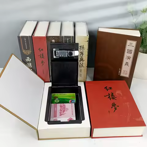 China Four Classics Masterpiece Secret Book Hidden Security Safe Box Money Jewlery Key Combination L