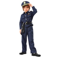 Halloween Children's Police Costume Role-Playing Children's Game Costume Performance Men Women Drag 