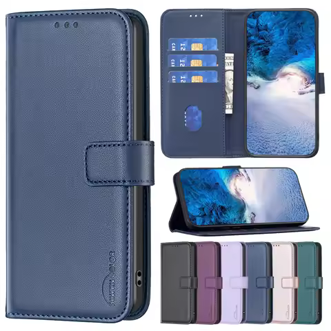 Wallet Fashion Solid Magnetic Flip Letter Leather Bag Case For Vivo Y78 5G Y36 Y35 Y33S Y27 Y22S Y31