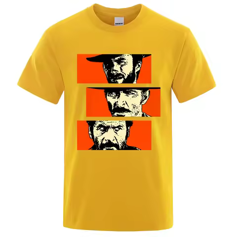The Good the Bad and Ugly Blondie Angel Eyes Tuco Cowboy T Shirt Men Women Il buono brutto cattivo L