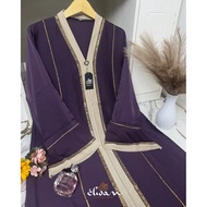 Original Saudi Abaya | Lis Cream - 01 | Elwan Store