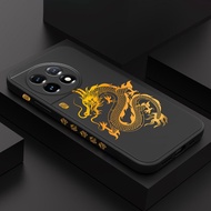 Creative Golden Dragon Phone Case For OnePlus 11R 11 5G Comfortable Feel Cover