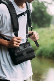 MORAL | Nighthawks Military Duo Mini 軍事風斜挎包 / 黑色