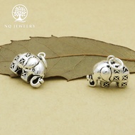 Charm bạc thái con voi treo - NQ Jewelry