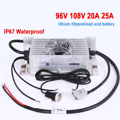 IP67 waterproof 96V 20A 25A 108V charger 126V 102.2v 113.4V 96.6V 116.8V 92.4v 117.6v 100.8V for lif