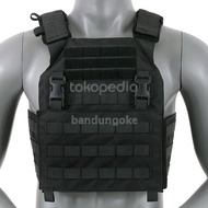 premium Rompi Tactical Vest Airsoft Military Polos Black Bodyvest