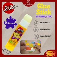 ELITE Roller Glue Stick 15grams Smooth Adhesive Roller 15g Gam Gulung Elite Roller Gum 15G
