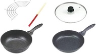 Marble Coat 75400 Frying Pan, 5-Piece Set, Induction Cooker Compatible