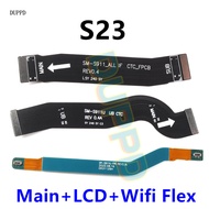 For Samsung Galaxy S23 S911B S911U S911 WIFI Signal & Main Board Motherboard Connection LCD Flex Cab