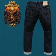 Sage Denim Ironstag 17oz Unsanforized Extra Deep Indigo Selvedge