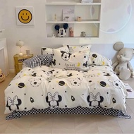 (6ลาย)ชุดผ้าปูที่นอนลายมิกกี้เม้าสีตรงปกสวยน่ารัก ครบเซต 6 ชิ้น ขนาด 3.5 ฟุต 5 ฟุต 6 ฟุต 1 เซต มี ผ้