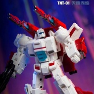 TNT-01 Thunder Red Flame Spaceship Space Guardian Thunderfire Small Scale Deformation Toy