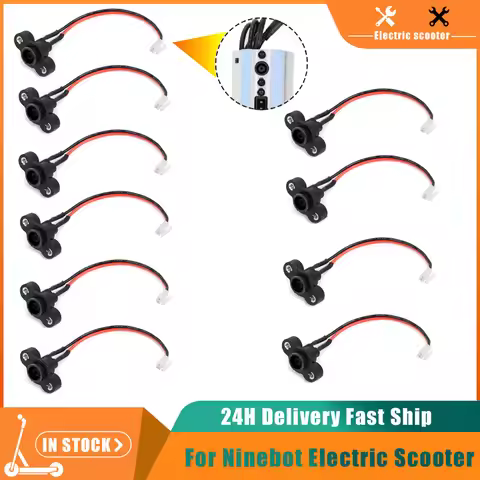 Electric Scooter Accessory Controller Charging Port Power Cord Port Cable For Segway Ninebot ES1 ES2