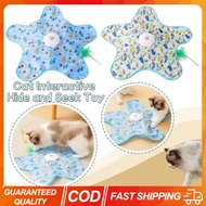 Electric Cat Interactive Hide and Seek Game Pet Toy with Mouse Squeaky Motion Activated Moving Conce
