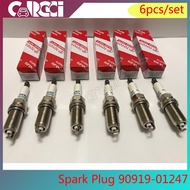 Set of 6pcs New Spark Plugs 90919-01247 For Toyota Lexus Denso 9091901247 FK20HR11 3426