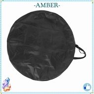 AMBER Bike Wheel Bag, Nylon Black Wheelset Carrying Bag, Durable Lightweight Round Bike wheelset bag