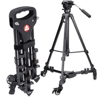 VX-600 Lightweight Aluminum Adjustable Tripod Dolly for Camera Equipment