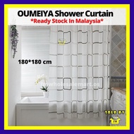180*180 cm OUMEIYA High Quality Modern Printed Waterproof Bathroom Shower Curtain Home Fashion Langs