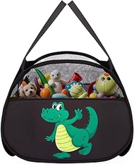 YOHOOLYO Toy Box Chest, 95L Foldable Pop Up Storage Basket Large Mesh Storage Basket Bins Box with H