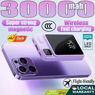 [SG]Wireless charging Power bank 30000mah Powerbank Fast Charging Charger Mini Powerbank Magnetic