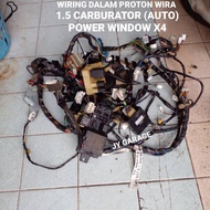 WIRING DALAM COMPLETE FUSE BOX PROTON WIRA 1.5 (AUTO) CARBURATOR POWER WINDOWx4