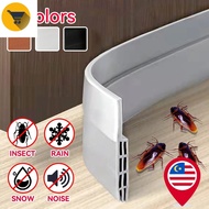 MK2 3 Color Cuttable Sealing Strips Proof Dust Window Door Bottom Sealing Tape Silicone Rubber Seal 